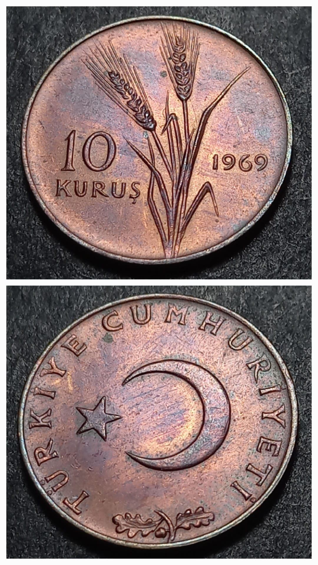 Escoines Koleksiyon 1969 10Kuruş ÇİL eski madeni para (1969) - 39963669bad46b2a82