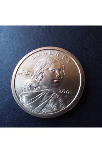 2005 ABD 1 dolar Sacagawea Doları ÇİL+ DARPHANE SETİNDEN Madeni para