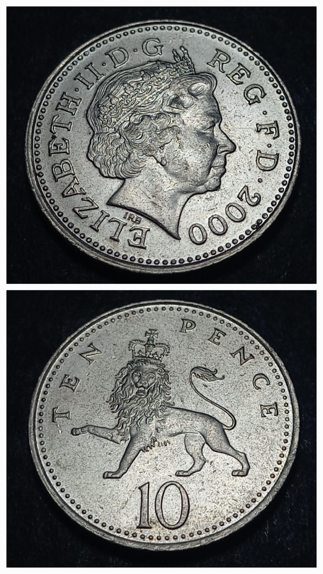 Escoines Koleksiyon 2000 Birleşik Krallık 10 pence ÇİL eski yabancı madeni para - 3996366a00a1eb7a91