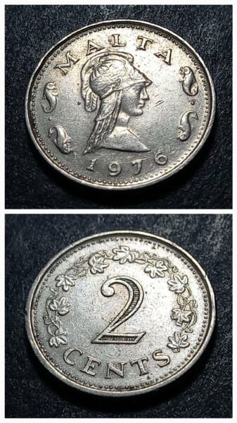 Escoines Koleksiyon 1976 Malta 2cent ÇÇT+ eski yabancı madeni para (1976) - 3996366a5b9a4141b2