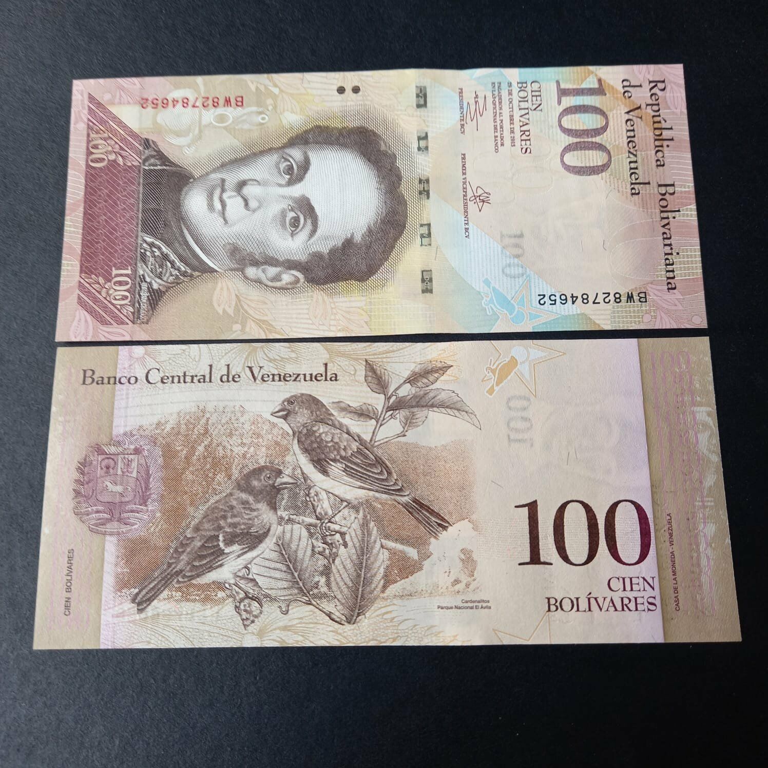 2015 Venezuela 100 bolivar ÇİL eski yabancı kağıt para - 39963664661af0f91c