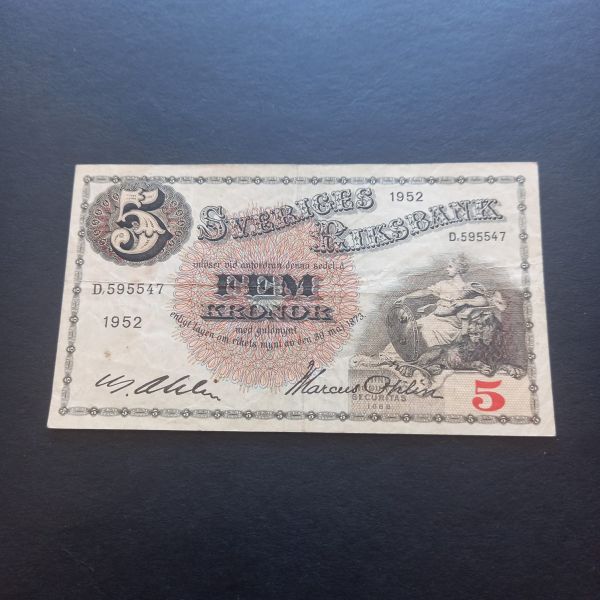 Escoines Koleksiyon İsveç 5 Kronor 1952 ÇÇT eski yabancı kağıt para - 3996366b78f7bc7b1c