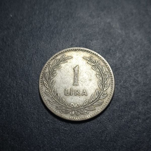 Escoines Koleksiyon 1948 Gümüş 1 Lira 7,52 gram ÇÇT eski madeni para - 3996367268927da299