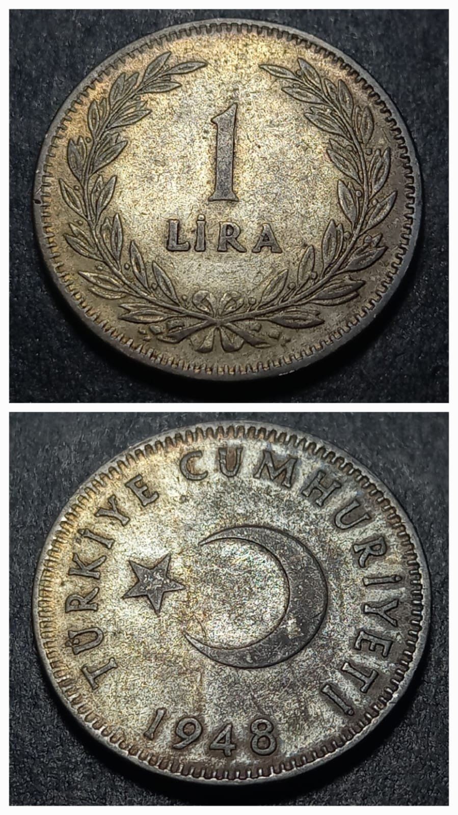 Escoines Koleksiyon 7,53 gram ÇÇT+/CA 1948 Gümüş 1Lira eski madeni para 39963672677febda83