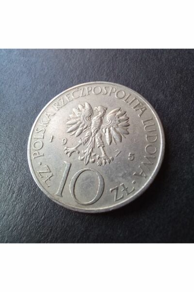 1975 polonya 10 zloty ça Eski yabancı madeni para