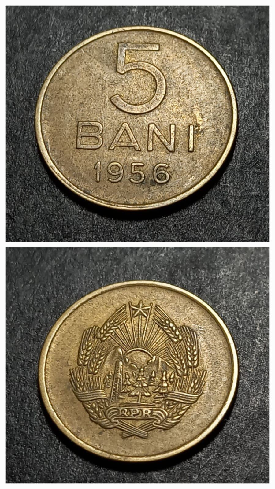 Escoines Koleksiyon Romanya 5Bani ÇÇT+/CA 1956 eski yabancı madeni para - 3996366aaf2c54181a