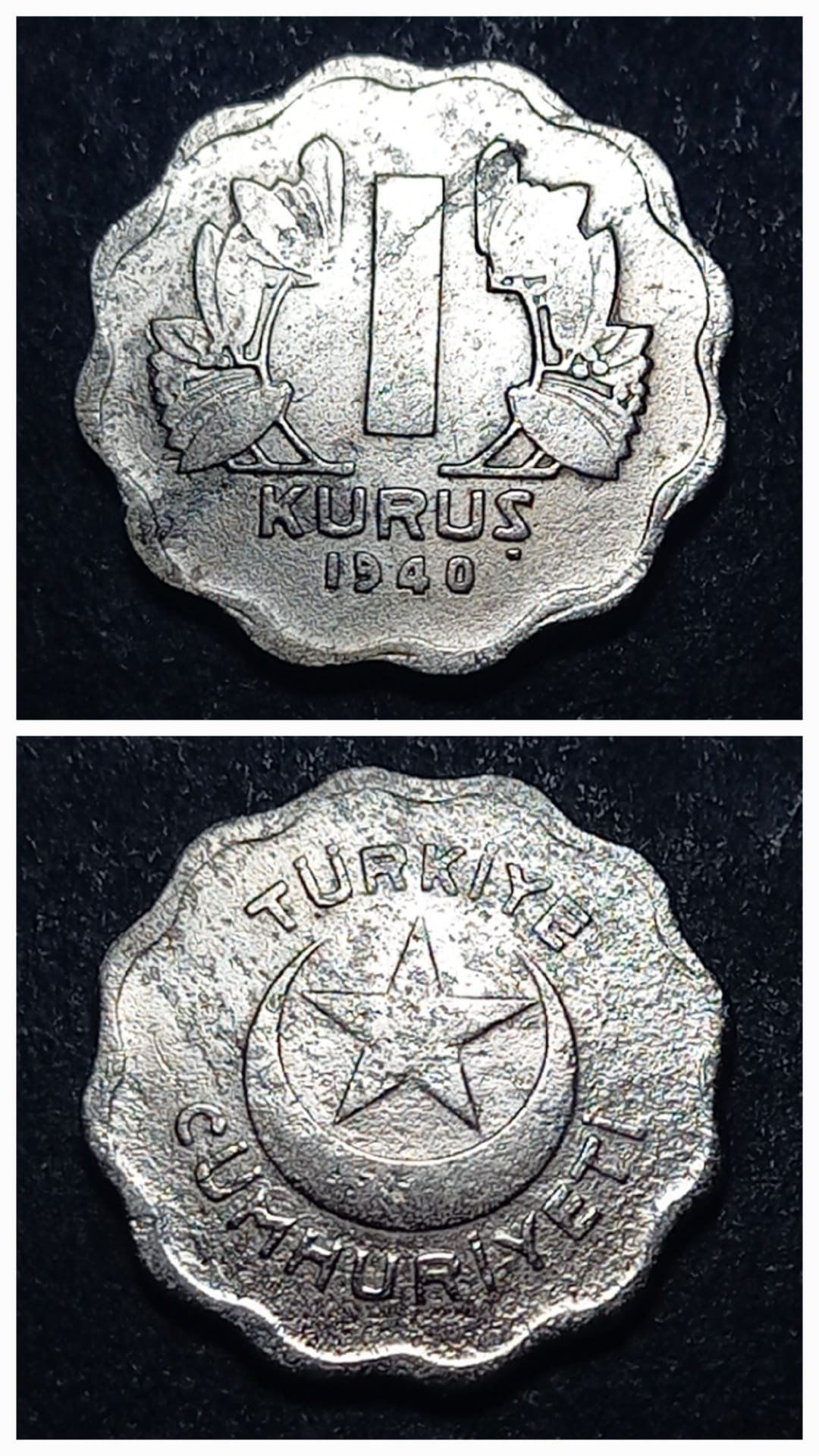 Escoines Koleksiyon 1 Kuruş 1940 - Nadir (R) TEMİZLENMİŞ/ÇÇT+ eski madeni para - 3996366c4f5cf846c9