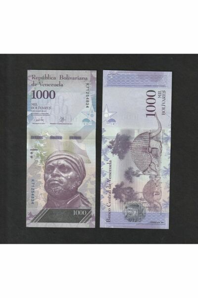 Venezuela 1000 Bolivar Çil Eski Yabancı Kağıt Para