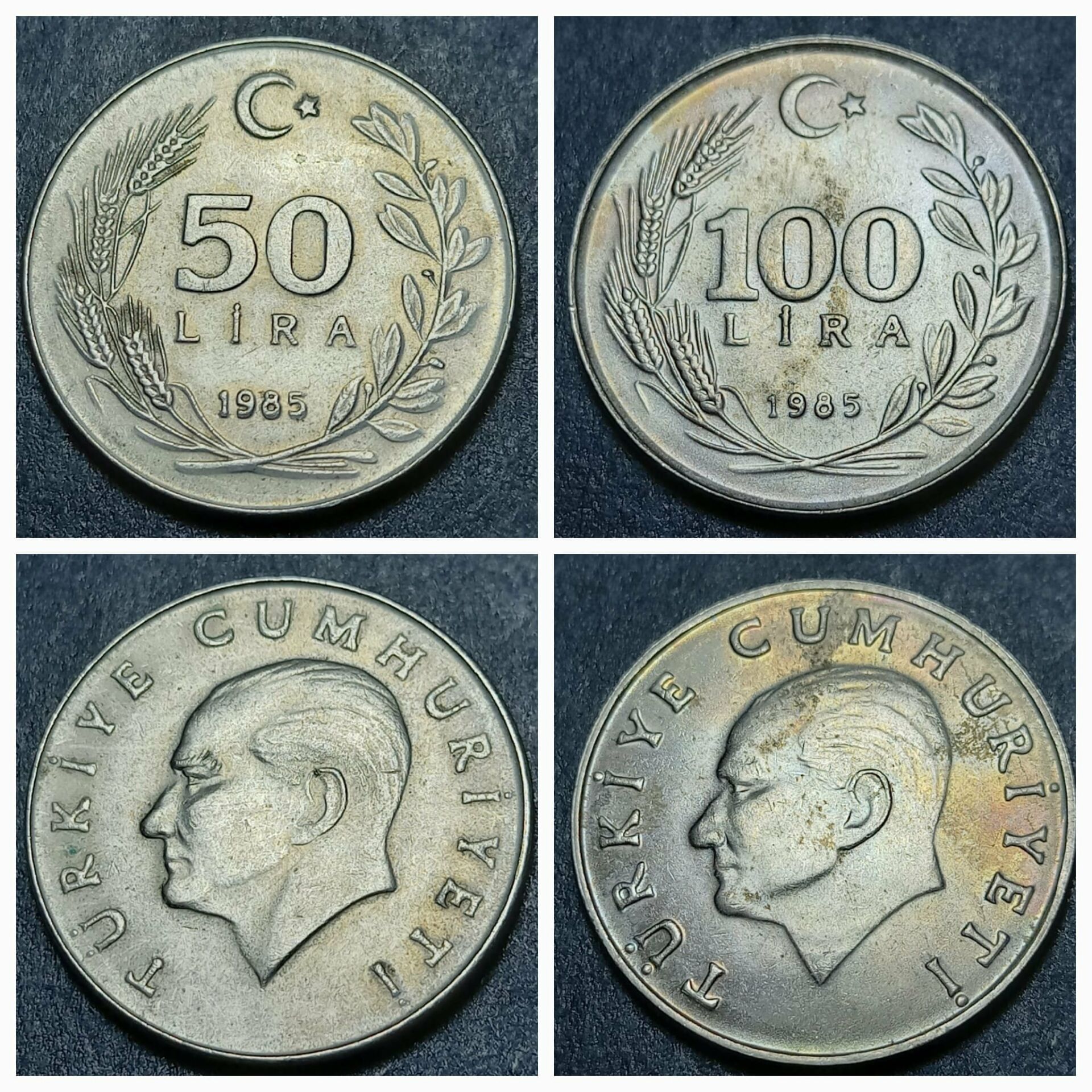 Escoines Koleksiyon 1985 50/100 Lira Takım ÇİL eski yabancı madeni para - 3996366d71c4bb6ec0