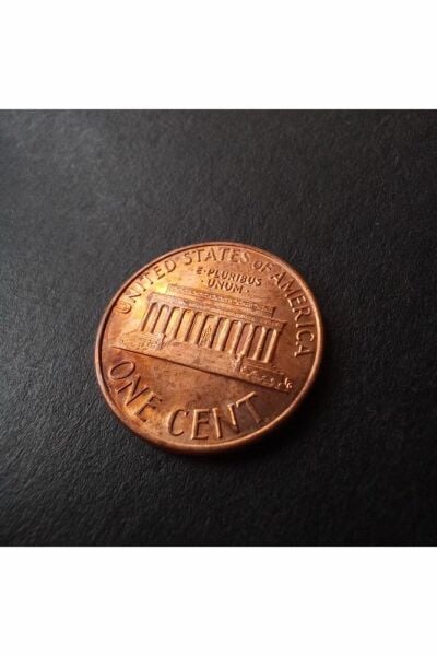 1987 amerika one cent patinalı Eski yabancı madeni para