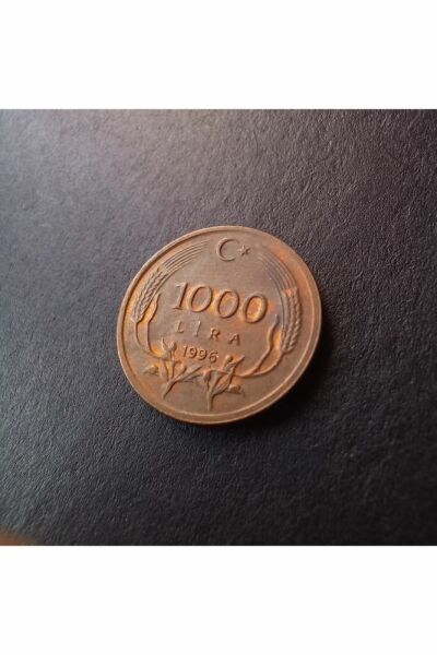 1000 lira (1996) patinalı Eski madeni para