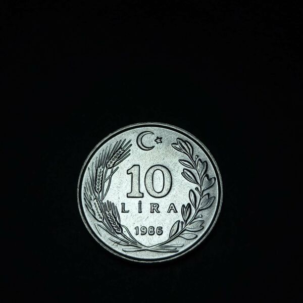 Escoines Koleksiyon 399636751c8c4bf5f3 1986 Alüminyum 10Lira ÇİL+ eski madeni para