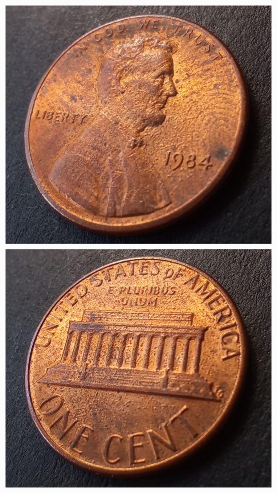 1984 amerika one cent patinalı eski yabancı madeni para - 39963662997ce30322