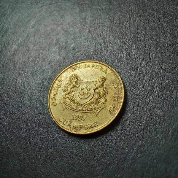 1997 Singapur 5 Cent ÇÇT+/ÇA Eski Yabancı Madeni Para - 399636650e21e9a096