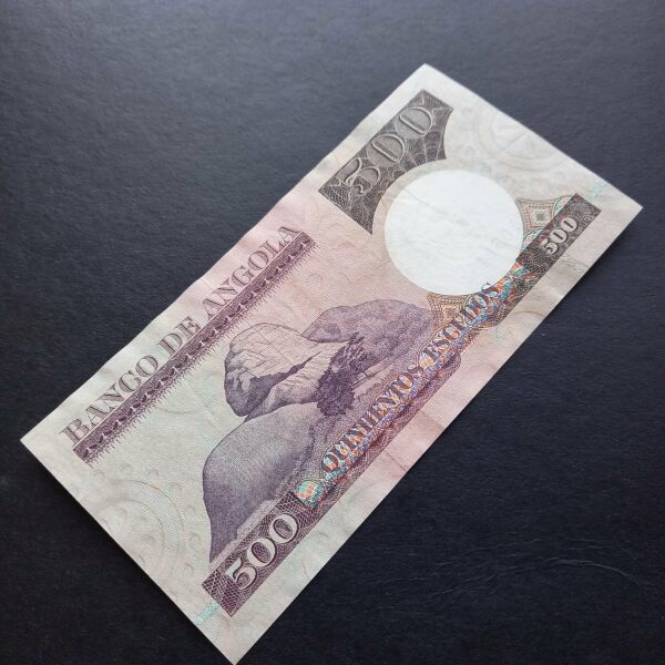 Escoines Koleksiyon Angola 500 escudos 1973 CA eski yabancı kağıt para 3996366bcd47f0c6fd