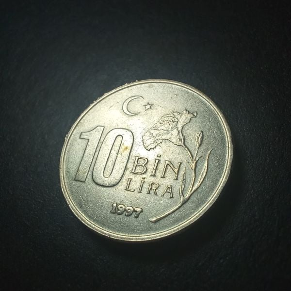 1997 10 bin lira CA+ eski madeni para - 399636660c062db970