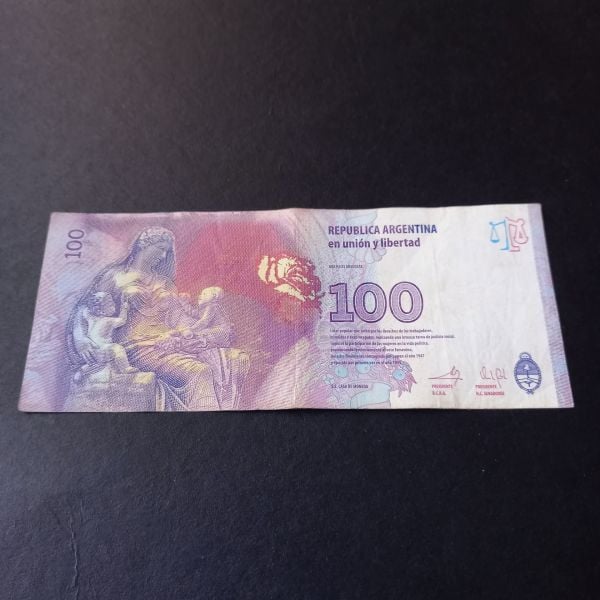 Arjantin 100 Pesos ÇT/ÇÇT Eva Peron (53699988 B) Eski Yabancı Kağıt Para - 399636681ccd4a5fbc