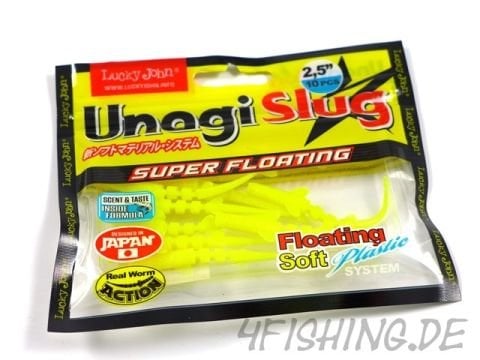 Lucky John Unagi Slug 2.5'' (6.35 cm) 10P Silikon Yem - F03