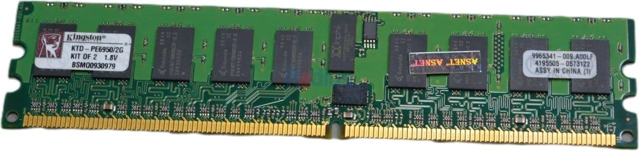 Dell Kingston KTD-PE6950/2G 2GB 667mhz Pc2-5300 Cl5 Ddr2 Sdram Dimm Genuine Kingston Memory Module For Dell Poweredge Server