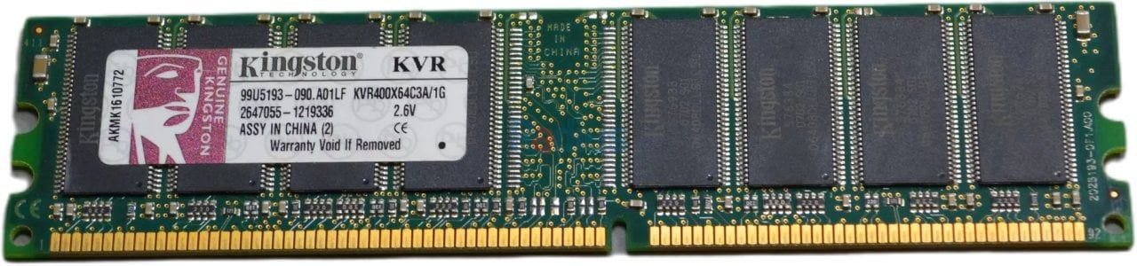 Dell Kingston KVR400X64C3A-1G 1 GB 400 MHz DDR Ram
