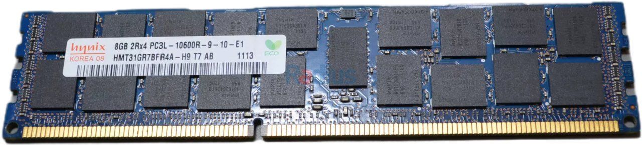 Dell SK Hynix 1x 8GB DDR3-1333 RDIMM PC3L-10600R Dual Rank x4 Module HMT31GR7BFR4A-H9