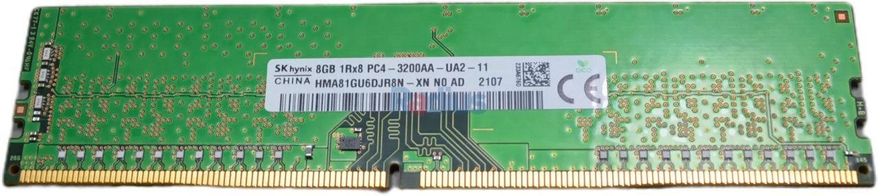 Dell SK Hynix 1x 8GB DDR4-2666 ECC UDIMM PC4-21300V-E Single Rank x8 Module HMA81GU7CJR8N-VK