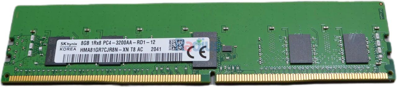 Dell SK Hynix 1x 8GB DDR4-3200 RDIMM PC4-25600R Single Rank x8 Module HMA81GR7CJR8N-XN