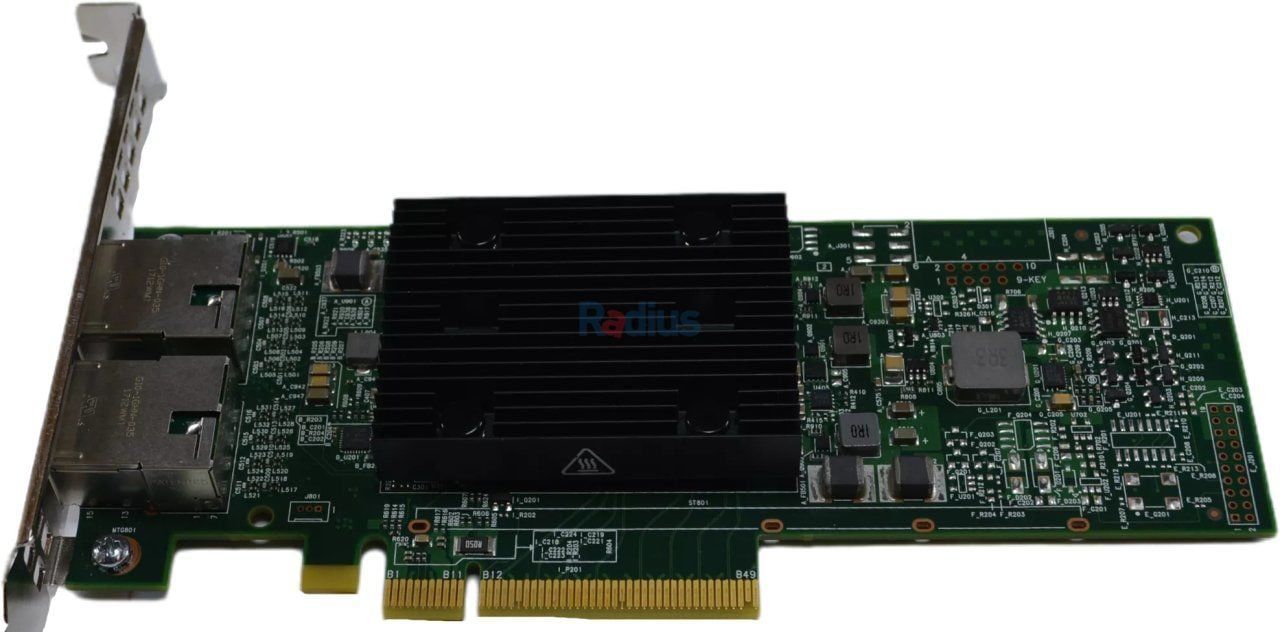 DELL Broadcom 57416 Dual Port 10GbE Base-T PCIe Ethernet Card, 3TM39