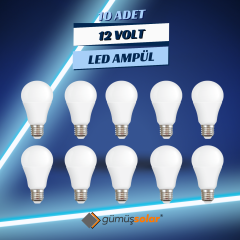 12 Volt Lamba 9 Watt Led Ampul (10 Adet)