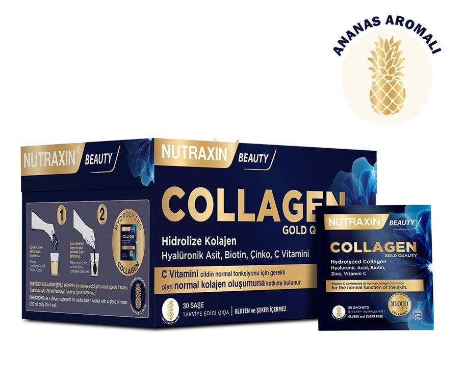 Nutraxin Hidrolize Collagen Ananas Aromalı 30'lu Saşe