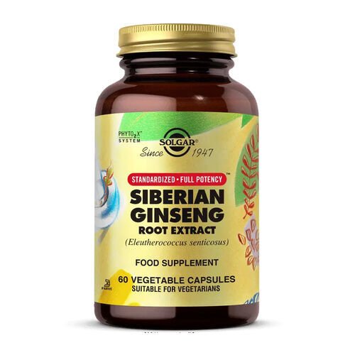 Solgar Siberian Ginseng Root Extract 60 Kapsül