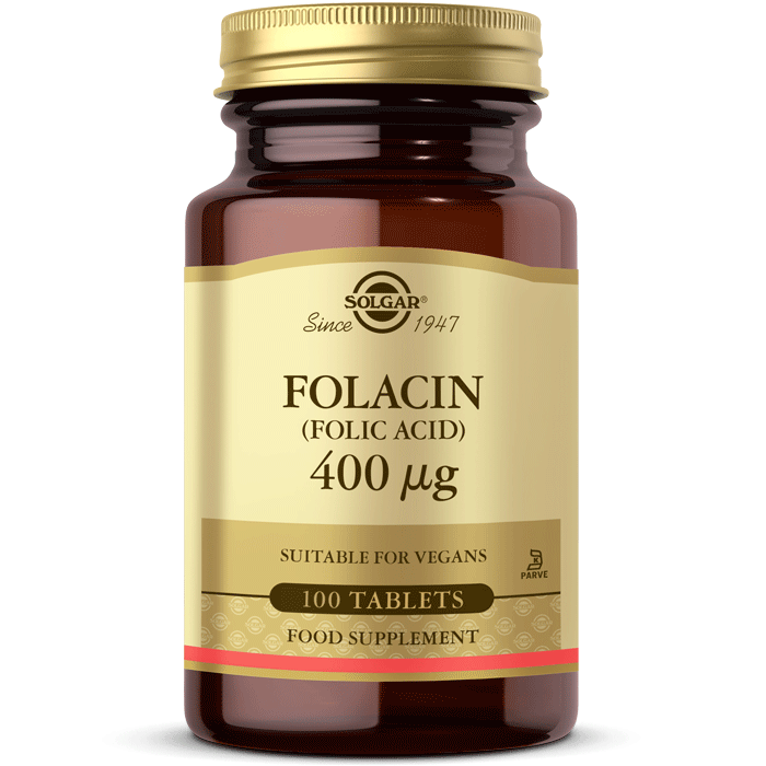 Solgar Folic Acid (Folacin) 400mcg 100 Tablet