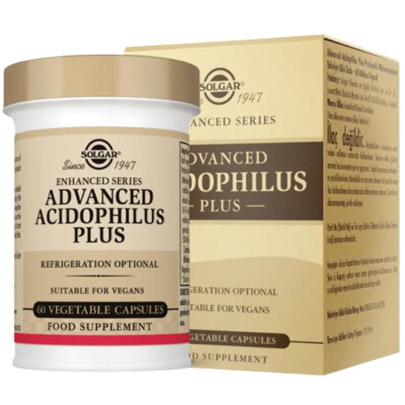 Solgar Advanced Acidophilus Plus 60 Kapsül