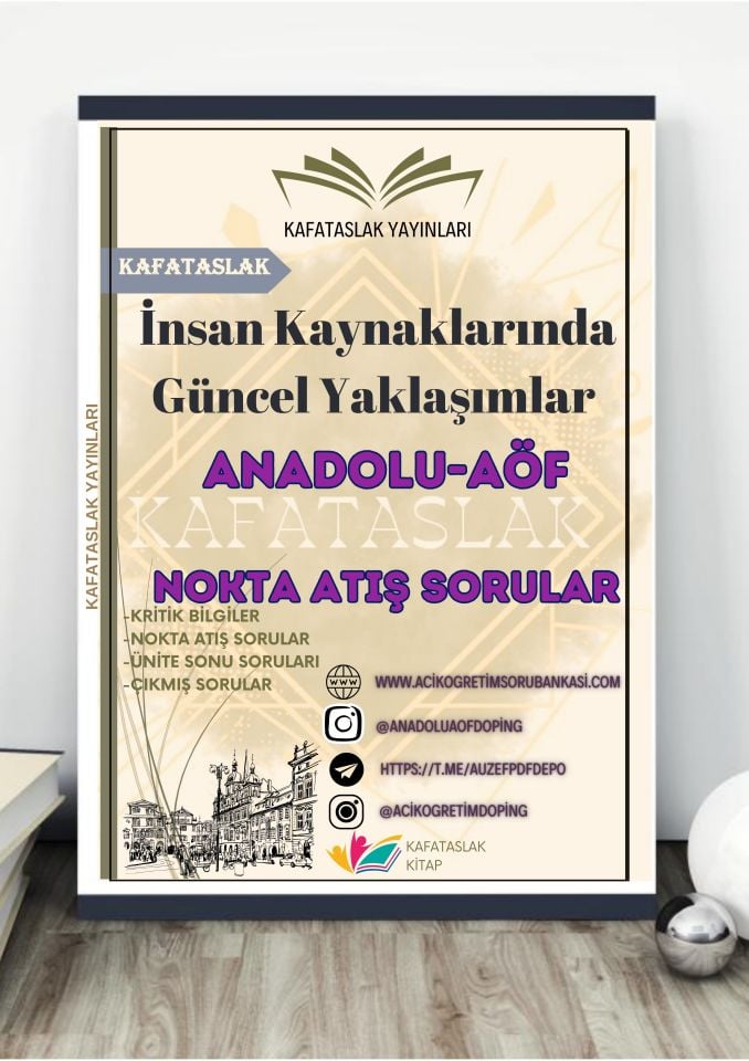 İnsan Kaynaklarında Güncel Yaklaşımlar ANADOLU AÖF