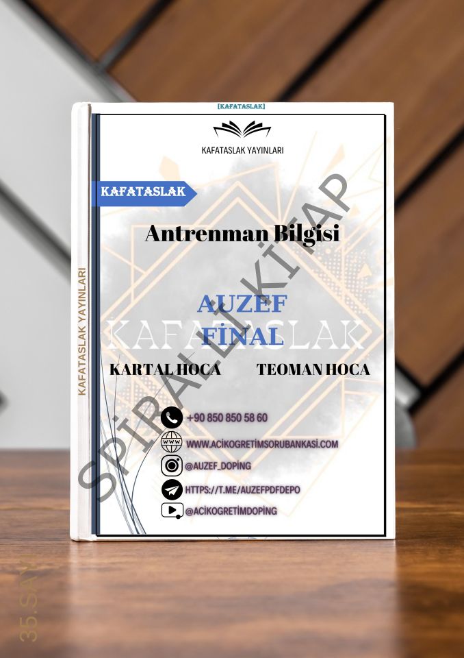 Antrenman Bilgisi AUZEF İstanbul Üniversitesi Nokta Atışı Sorular Kafataslak Yayınları