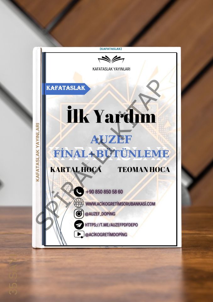 İlk Yardım AUZEF İstanbul Üniversitesi Nokta Atışı Sorular Kafataslak Yayınları