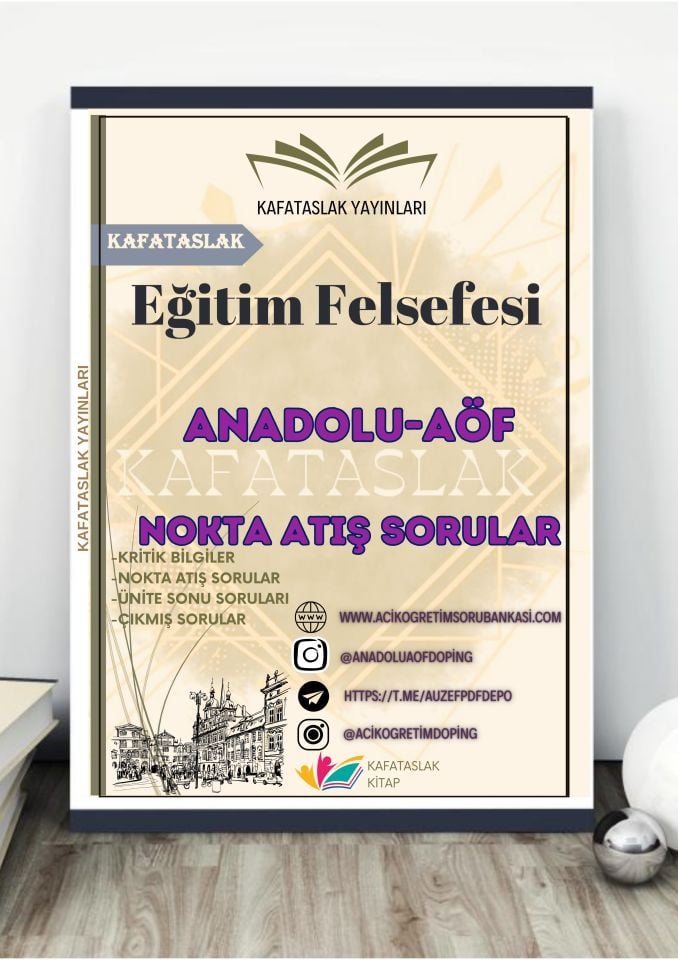 Eğitim Felsefesi ANADOLU AÖF