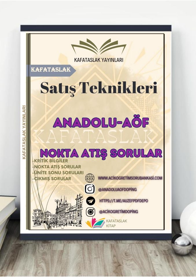 Satış Teknikleri ANADOLU AÖF