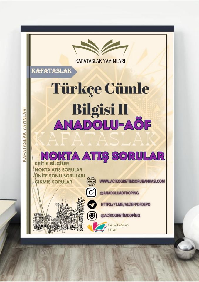 Türkçe Cümle Bilgisi II ANADOLU AÖF