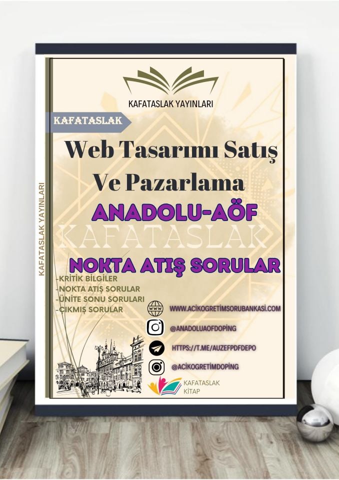 Web Tasarımı Satış Ve Pazarlama  ANADOLU AÖF