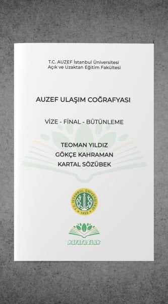 Ulaşım Coğrafyası AUZEF İstanbul Üniversitesi Nokta Atışı Sorular Kafataslak Yayınları