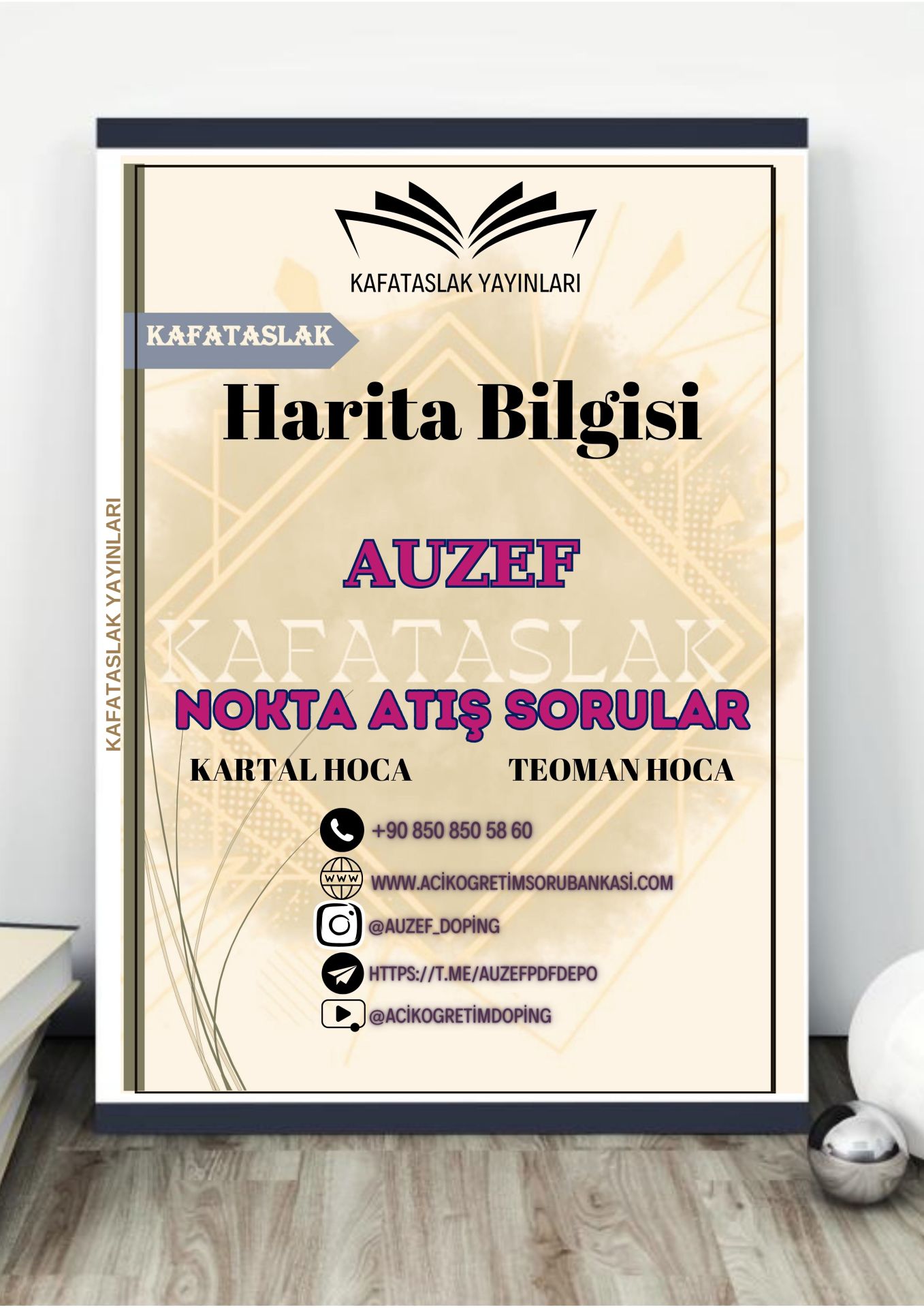 Harita Bilgisi AUZEF İstanbul Üniversitesi Nokta Atışı Sorular Kafataslak Yayınları