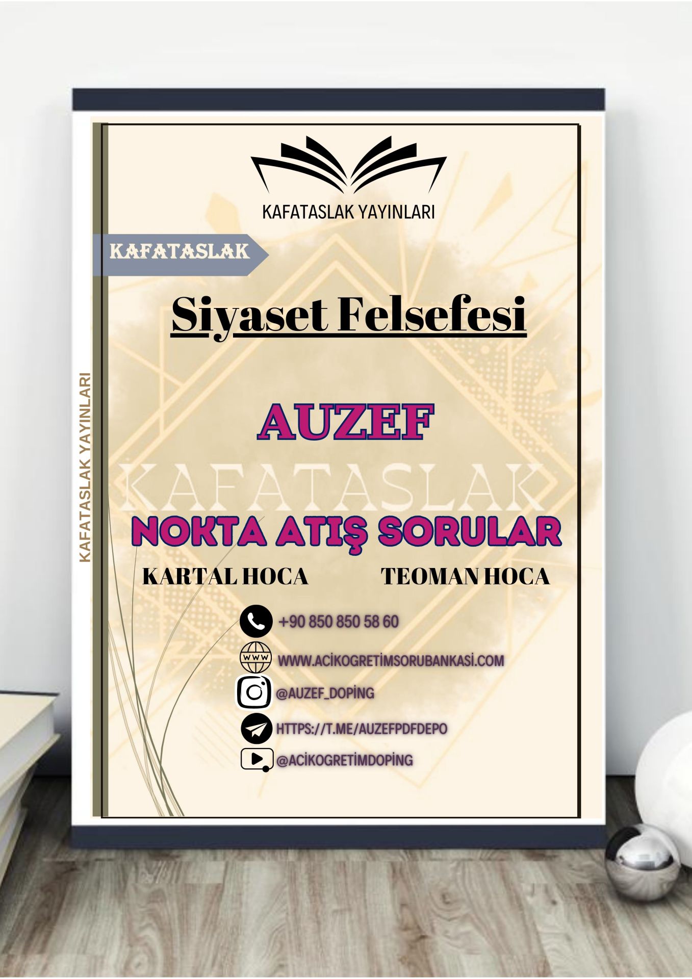 Siyaset Felsefesi AUZEF İstanbul Üniversitesi Nokta Atışı Sorular Kafataslak Yayınları