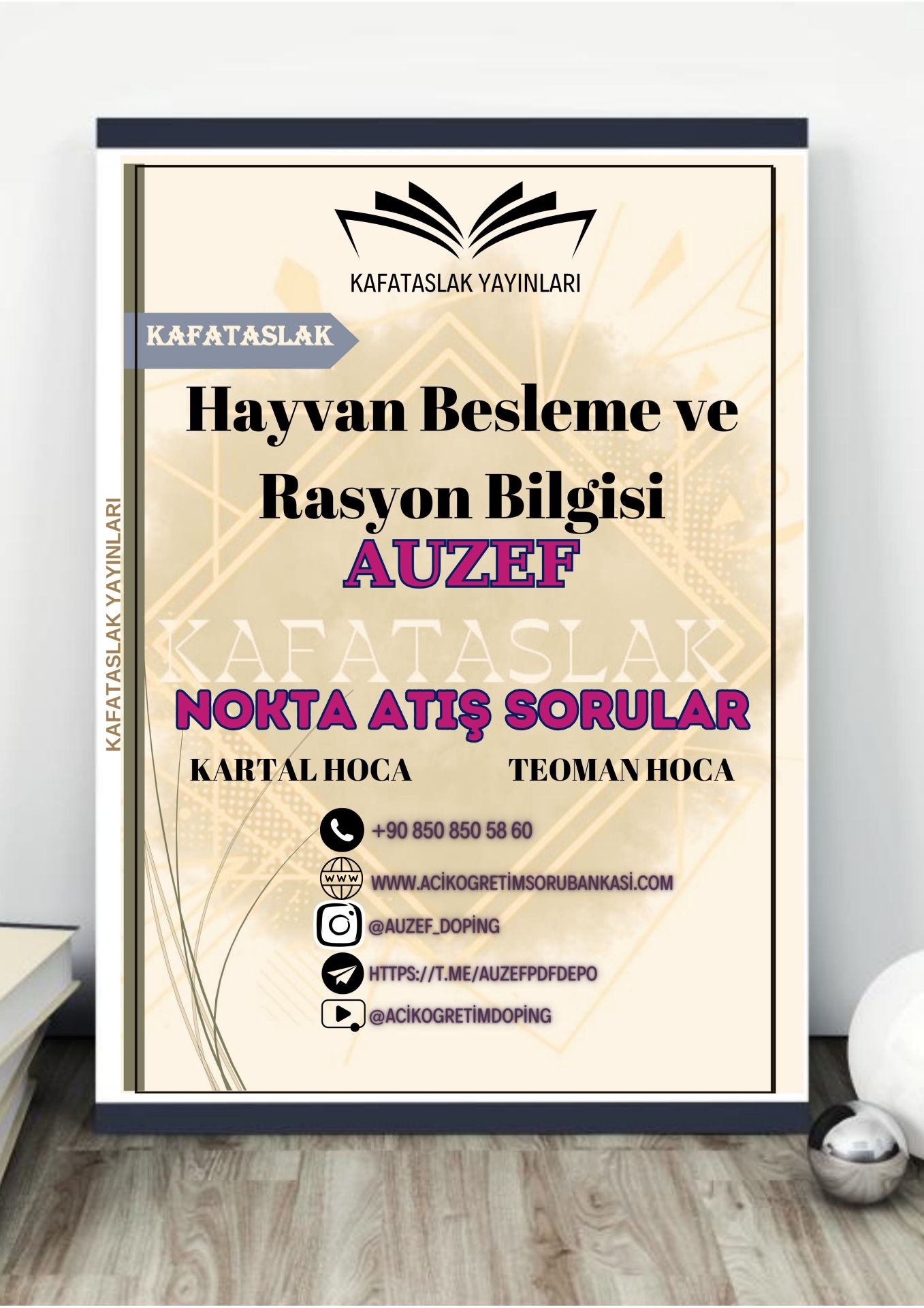 Hayvan Besleme ve Rasyon Bilgisi AUZEF İstanbul Üniversitesi Nokta Atışı Sorular Kafataslak Yayınları