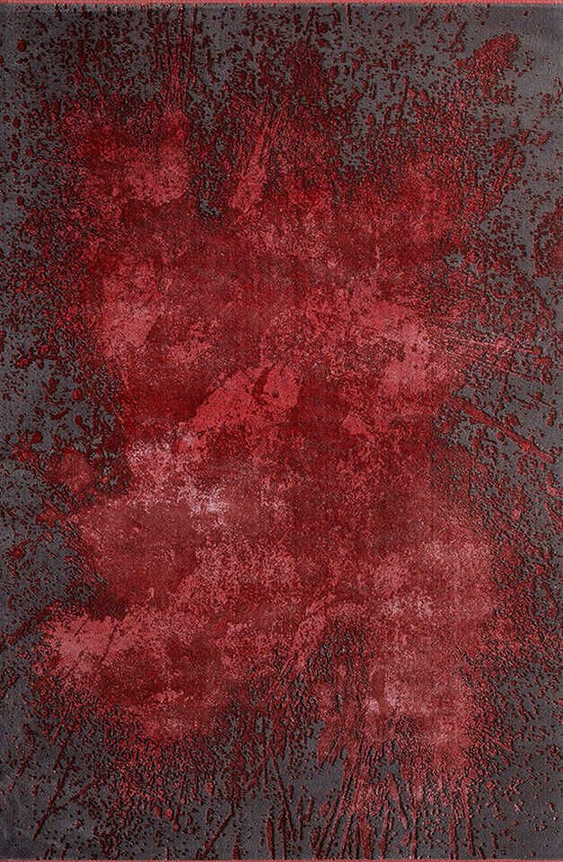 Pierre Cardin Magnifique MQ48M Salon Halısı 80 x 150 - Antrasit - Kırmızı