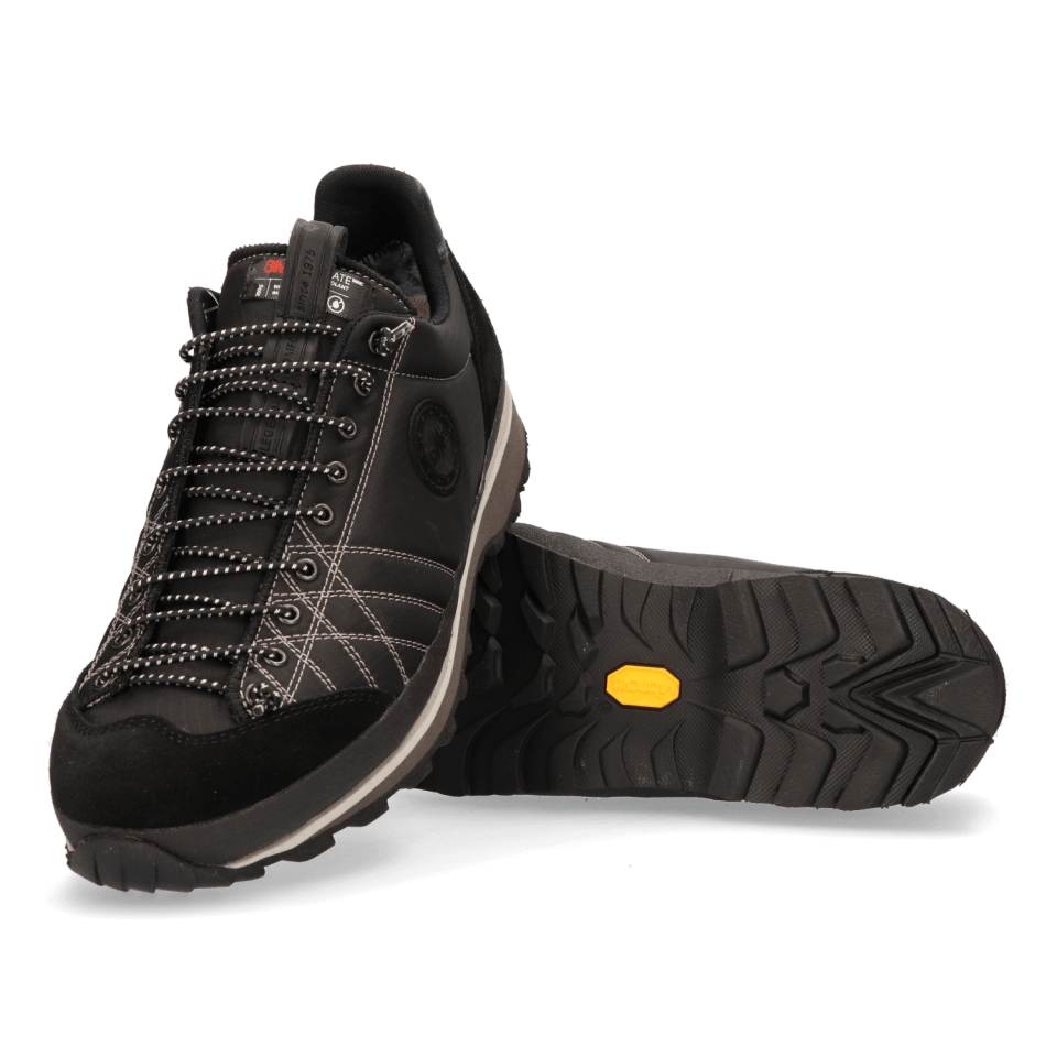 Lomer Italy Bio Naturale Thermo 3M Thinsulate MTX Soğuk İklim Vibram Full Çarşak Erkek Ayakkabı Black
