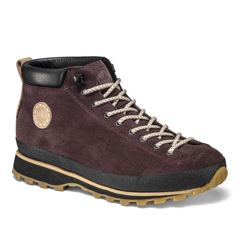 Lomer Italy Bio Naturale Mid MTX Waterproof Vibram Full Çarşak Deri Kadın Bot Borgogna