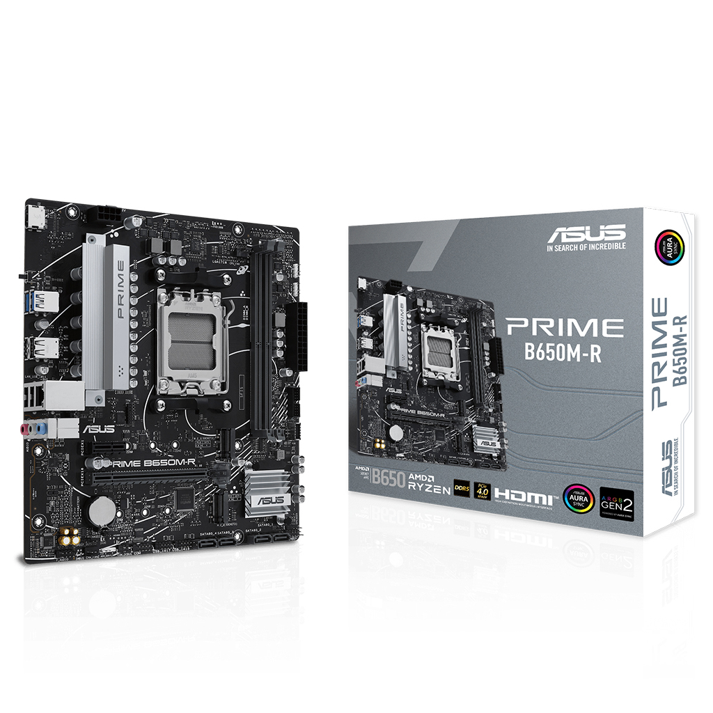 Asus Prime B650m-R, 2xddr5, 2x M.2, Hdmi, Amd Ryzen 7000 Serisi, Am5 Soket Anakart