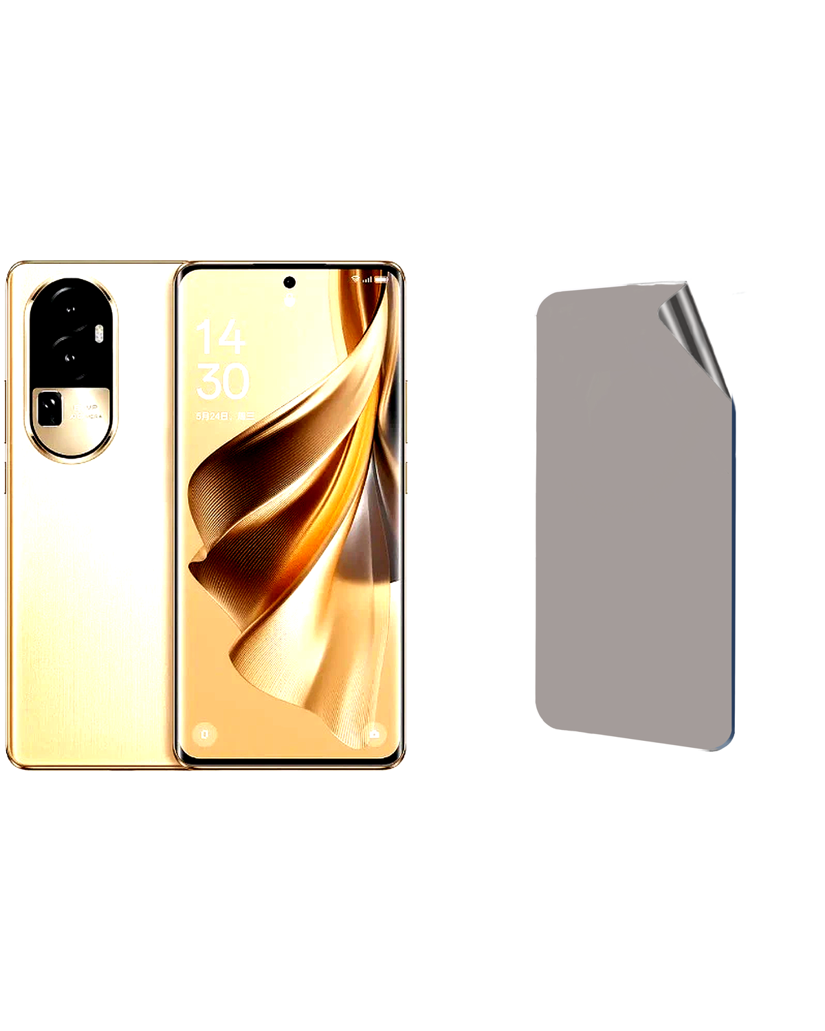 Oppo Reno 10 5G (China) Uyumlu Hayalet Ekran Kırılmaz Cam Ekran Koruyucu Film 8684609388589