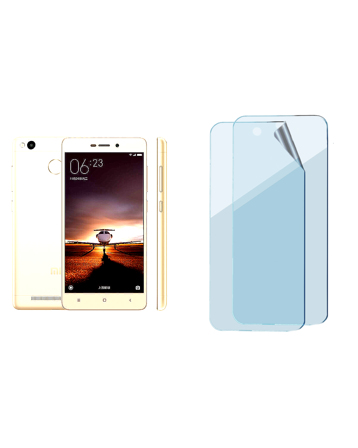 Lava Z60 Uyumlu Hydrojel Esnek Kırılmaz Cam Ekran Koruyucu Film 8684609195767